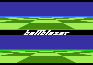 Ballblazer title screen for Atari 7800